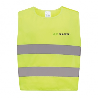 Logo trade promotional merchandise image of: GRS recycled PET high-visibility safety vest 3-6 years