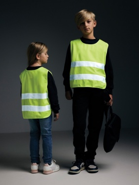 Logotrade promotional merchandise photo of: GRS recycled PET high-visibility safety vest 3-6 years