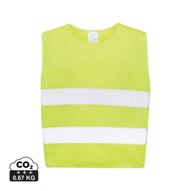 Logo trade promotional giveaways image of: GRS recycled PET high-visibility safety vest 3-6 years