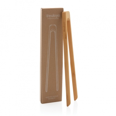 Logo trade corporate gifts picture of: Ukiyo bamboo serving tongs