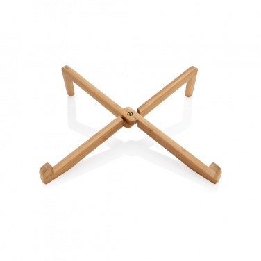 Logotrade promotional gift image of: Bamboo portable laptop stand