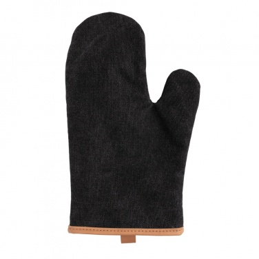 Logo trade promotional giveaway photo of: Deluxe canvas oven mitt