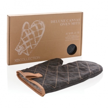 Logo trade corporate gifts picture of: Deluxe canvas oven mitt