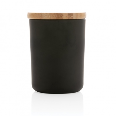 Logo trade promotional products image of: Ukiyo deluxe scented candle with bamboo lid