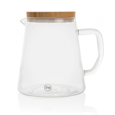 Logotrade promotional products photo of: Ukiyo borosilicate glass carafe with bamboo lid 1.2L