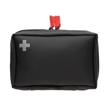 Logotrade business gift image of: RCS recycled nubuck PU pouch  first aid set