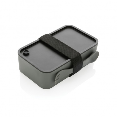 Logo trade promotional merchandise image of: GRS recycled PP lunch box with spork