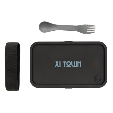 Logotrade promotional gift image of: GRS recycled PP lunch box with spork