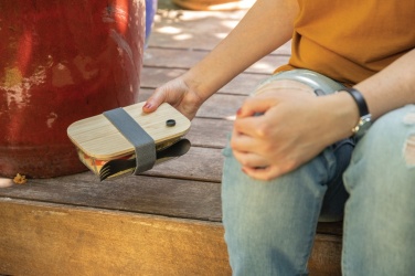 Logo trade corporate gift photo of: Glass lunchbox with bamboo lid