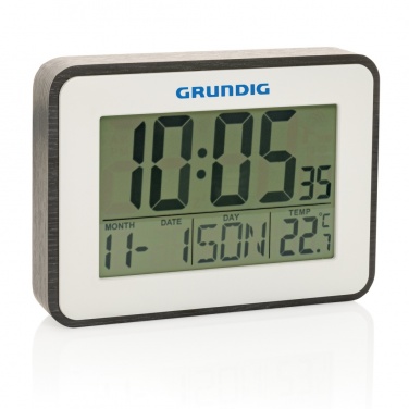 Logo trade promotional merchandise picture of: Grundig weatherstation alarm and calendar