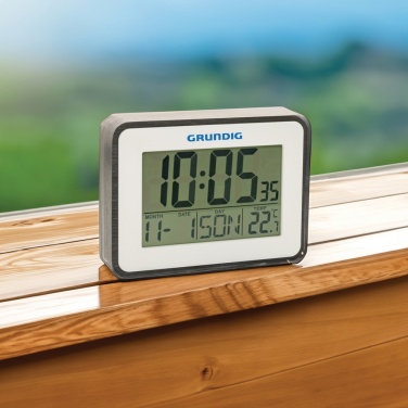 Logo trade promotional giveaways picture of: Grundig weatherstation alarm and calendar