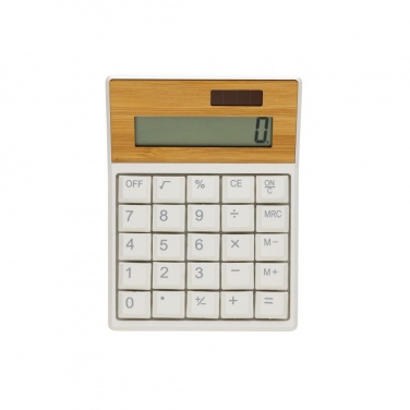 Logotrade promotional product image of: Utah RCS recycled plastic and  bamboo calculator