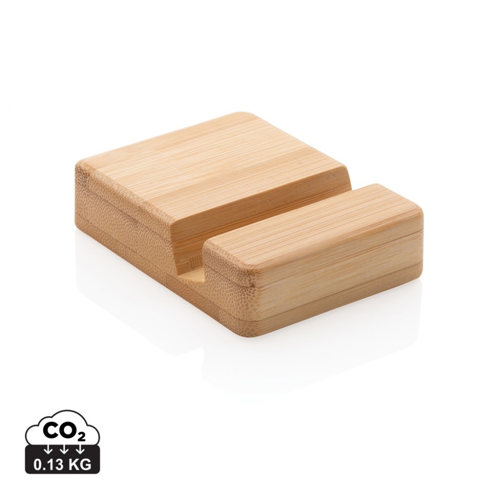 Logo trade promotional products image of: Bamboo phone stand XD