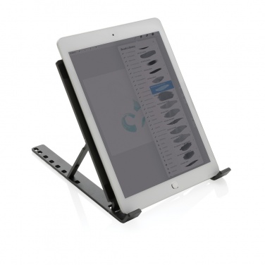 Logotrade promotional merchandise photo of: Terra RCS recycled aluminium universal laptop/tablet stand