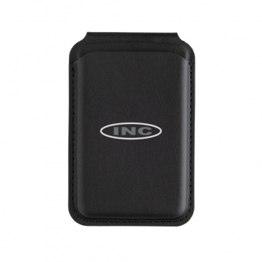 Logo trade promotional giveaways picture of: Magstand RCS recycled PU magnetic phone wallet with stand