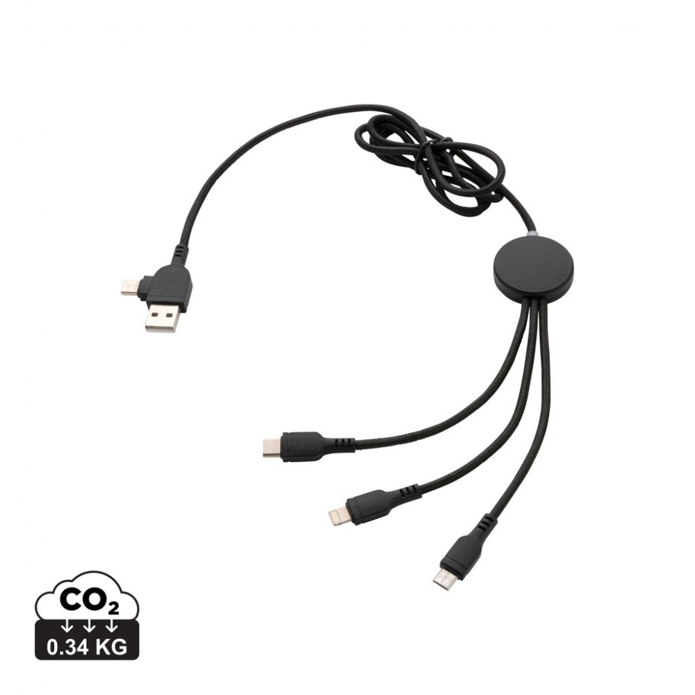Logo trade advertising product photo of: Light up logo 6-in-1 cable
