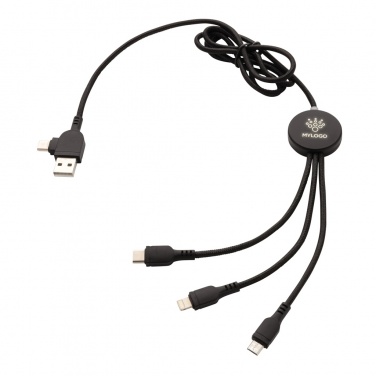 Logo trade advertising product photo of: Light up logo 6-in-1 cable
