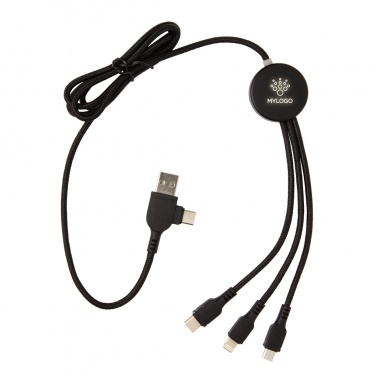 Logotrade promotional merchandise photo of: Light up logo 6-in-1 cable