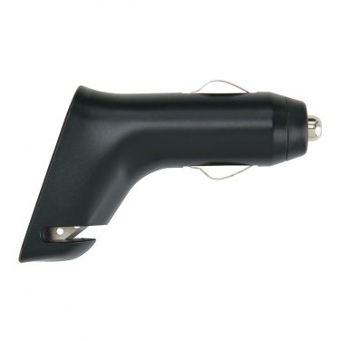 Logotrade promotional giveaway image of: Dual port car charger with belt cutter and hammer