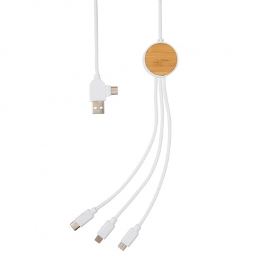 Logotrade promotional giveaway image of: RCS recycled plastic Ontario 6-in-1 cable