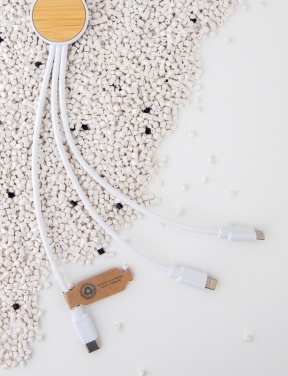 Logo trade promotional giveaways picture of: RCS recycled plastic Ontario 6-in-1 cable