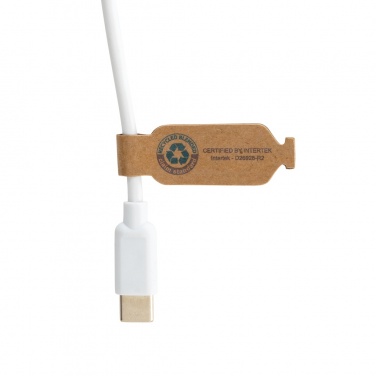 Logo trade business gifts image of: RCS recycled plastic Ontario 6-in-1 round cable