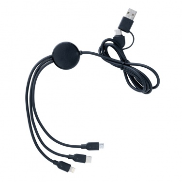 Logo trade promotional gift photo of: RCS recycled TPE and recycled plastic 6-in-1 cable
