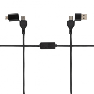 Logotrade promotional gift image of: Datalock RCS recycled 60W hacking protection cable