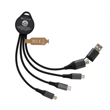 Logotrade corporate gift image of: Terra RCS recycled aluminium 6-in-1 charging cable