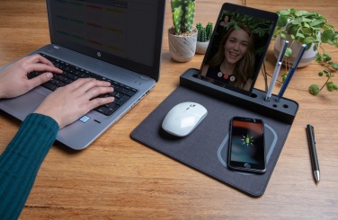Logo trade advertising product photo of: Air mousepad with 5W wireless charging and USB