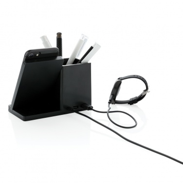 Logo trade advertising products picture of: Ontario RCS recycled plastic 10W wireless charger