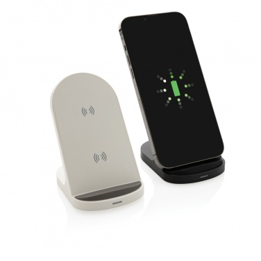 Logotrade promotional giveaway picture of: RCS recycled plastic double coil wireless stand 15W