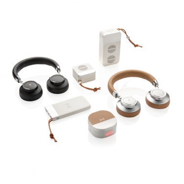 Logo trade promotional giveaways image of: Aria 5W Wireless Charging Digital Clock
