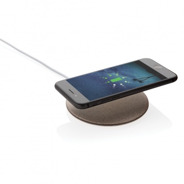 Logotrade promotional gift picture of: 5W Wheat straw wireless charger