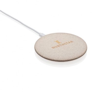 Logotrade advertising products photo of: 5W Wheat straw wireless charger