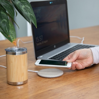 Logo trade advertising products image of: 5W Wheat straw wireless charger
