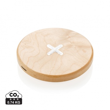 Logotrade promotional gift image of: 5W wood wireless charger