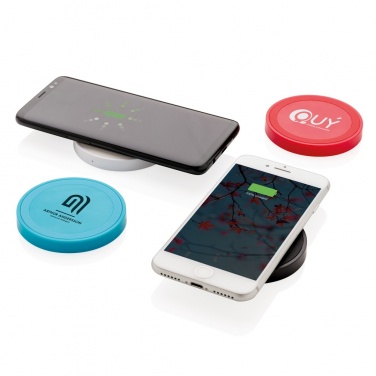 Logo trade advertising products image of: 5W wireless charging pad round