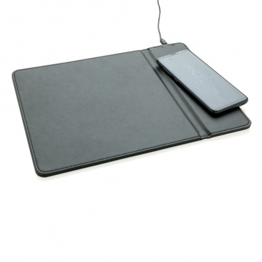 Logo trade advertising products image of: Mousepad with 5W wireless charging