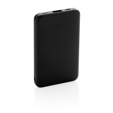 Logo trade advertising products picture of: 5.000 mAh Pocket Powerbank with integrated cables