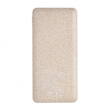Logotrade advertising product picture of: 10.000 mah wheat straw powerbank