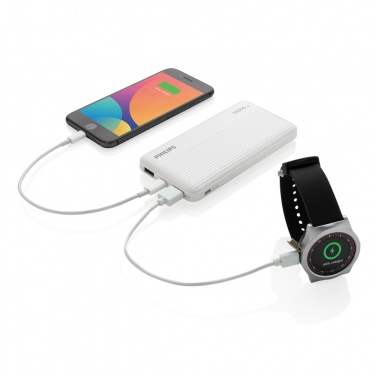 Logotrade promotional product image of: Philips 10.000 mAh slim powerbank