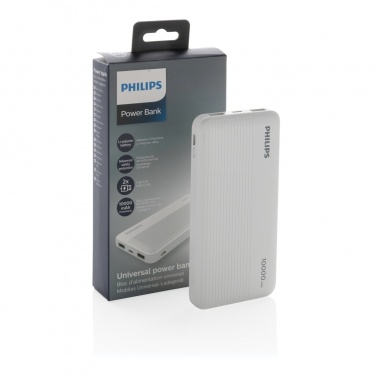 Logo trade promotional items image of: Philips 10.000 mAh slim powerbank
