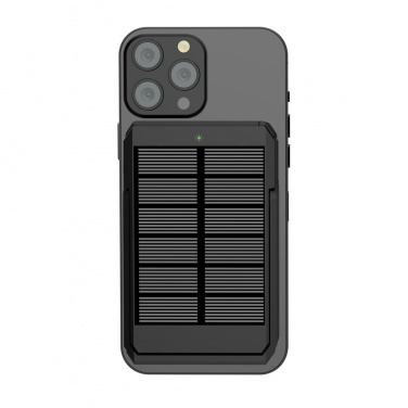 Logo trade advertising product photo of: Skywave RCS rplastic solar powerbank 5000 mAh 10W wireless