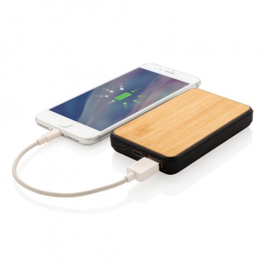 Logo trade promotional merchandise image of: RCS recycled plastic 5.000 mAh Powerbank