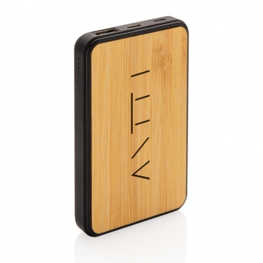 Logo trade promotional item photo of: RCS recycled plastic 5.000 mAh Powerbank