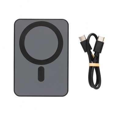 Logotrade corporate gift picture of: Magnetix RCS recycled plastic 5000 mah magnetic powerbank
