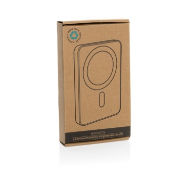 Logotrade promotional product picture of: Magnetix RCS recycled plastic 5000 mah magnetic powerbank