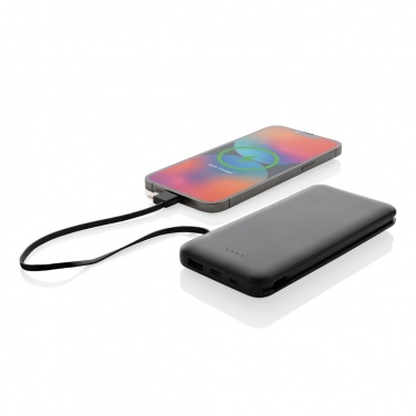 Logotrade corporate gift image of: Lockhart RCS recycled plastic 10.000 with integrated cables