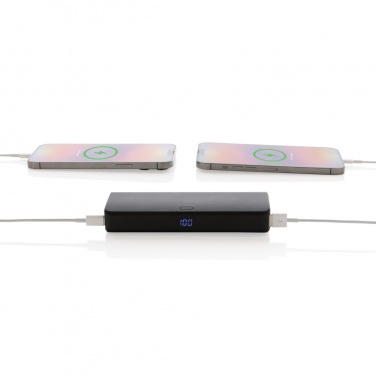 Logo trade promotional item photo of: FlashCharge RCS rplastic 20000 mah fast charge powerbank